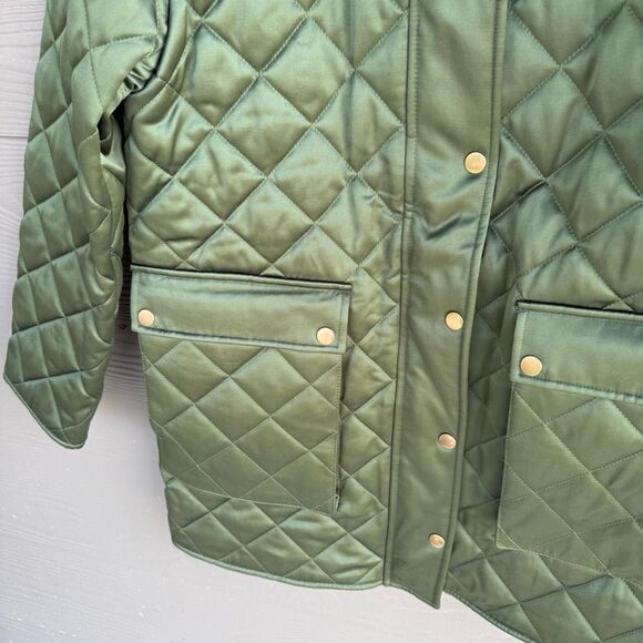 J Crew NWT quilted barn jacket - Picture 4 of 8